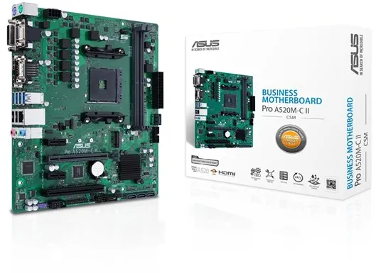 ASUS PRO A520M-C II/CSM Bundkort - AMD A520 - AMD AM4 socket - DDR4 RAM - Micro-ATX